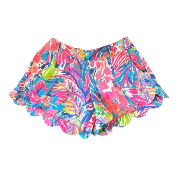 Lilly Pulitzer Dahlia Gumbo Limbo scalloped mini shorts small - Picture 2 of 10